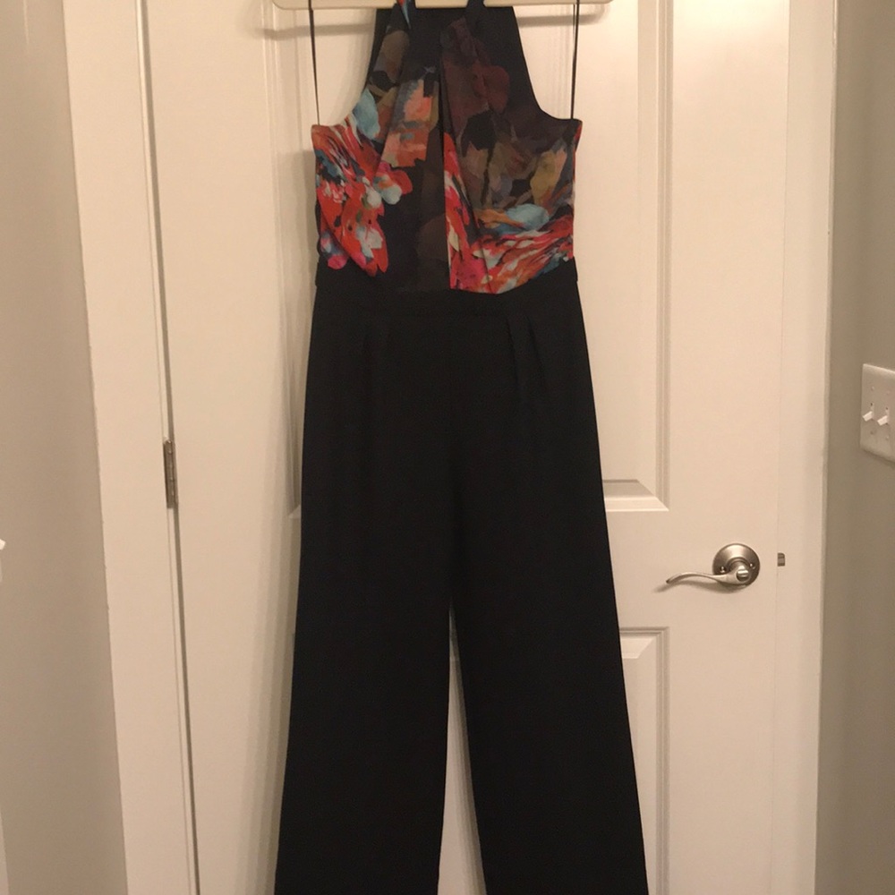 Trina Turk Half Floral Jumpsuit SZ 6